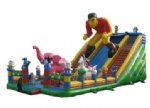 Inflatable bouncer castle