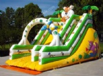 Rainforest inflatable slide