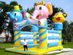 Inflatable bouncer castle