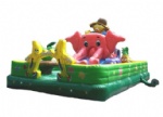 Inflatable bouncer castle